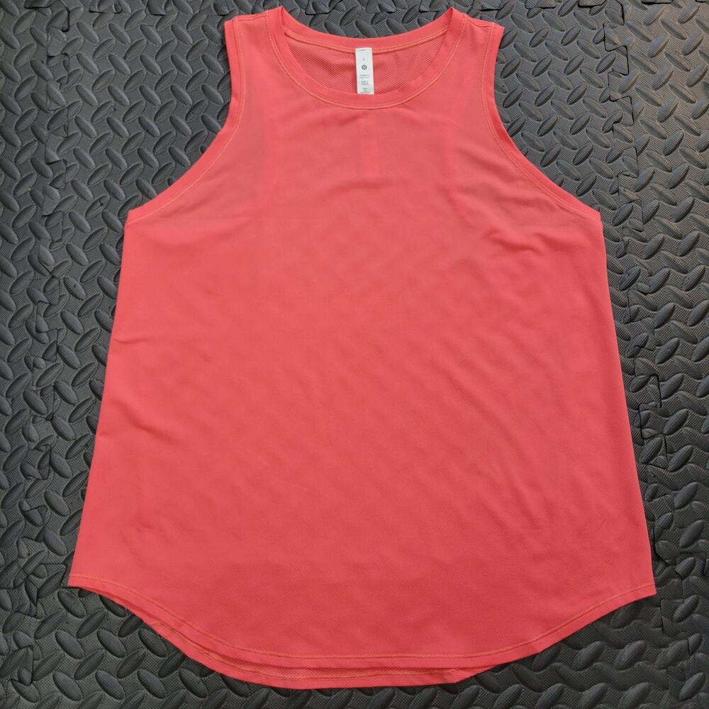 Lululemon High Neck Run and Train Tank Womens 8 Racerback Workout Top Athleisure